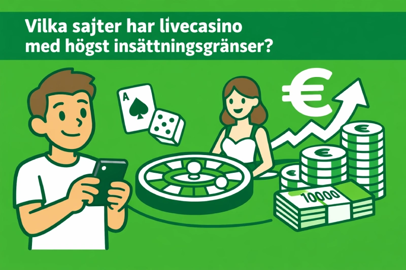 livecasino med höga insättningsgränser